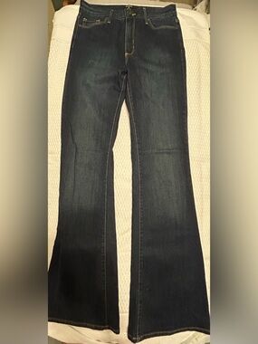 Just Black Flare Jeans Size 29 LONG 33-34” Inseam Black